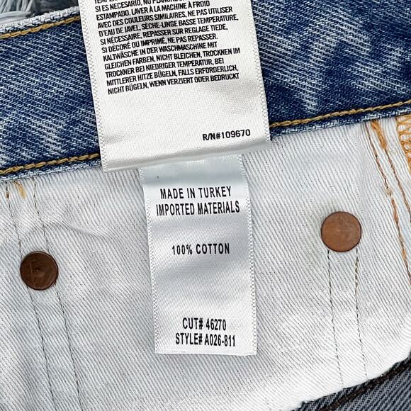 AGOLDE Parker Vintage Cut Off Shorts Women’s Size 23 Swapmeet Distressed Denim - Picture 4 of 5